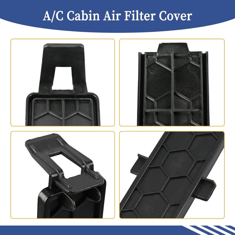 Getfarway 87846950 AC Cabin Air Filter Cover Plate Compatible with Chevrolet Silverado 2500 HD, for GMC Sierra 2500 HD 2019 2020 2021 2022 2023 2024 Replace 84502369 84532403 - Image 4